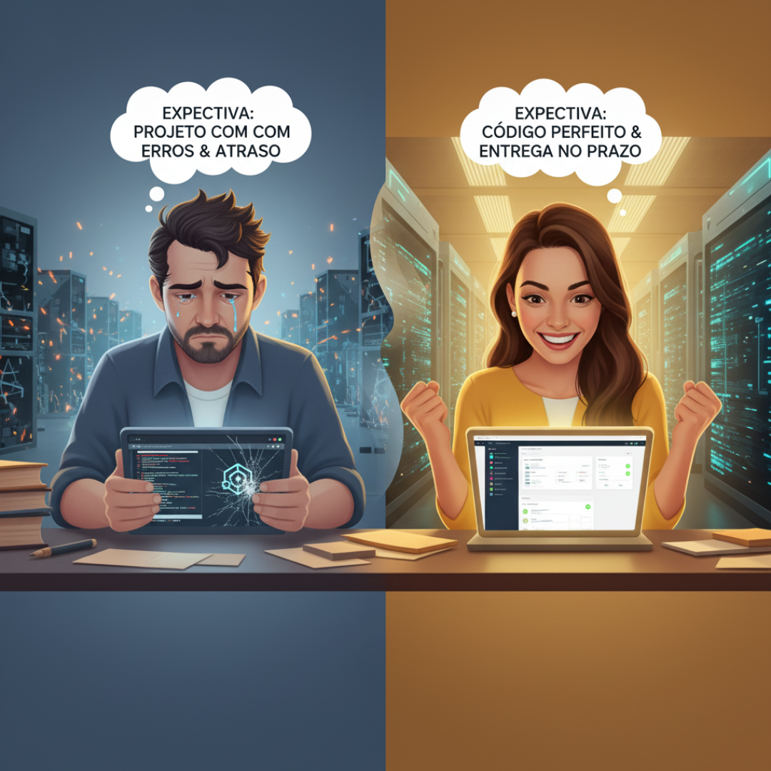 Sua entrega é a saúde mental do seu cliente.